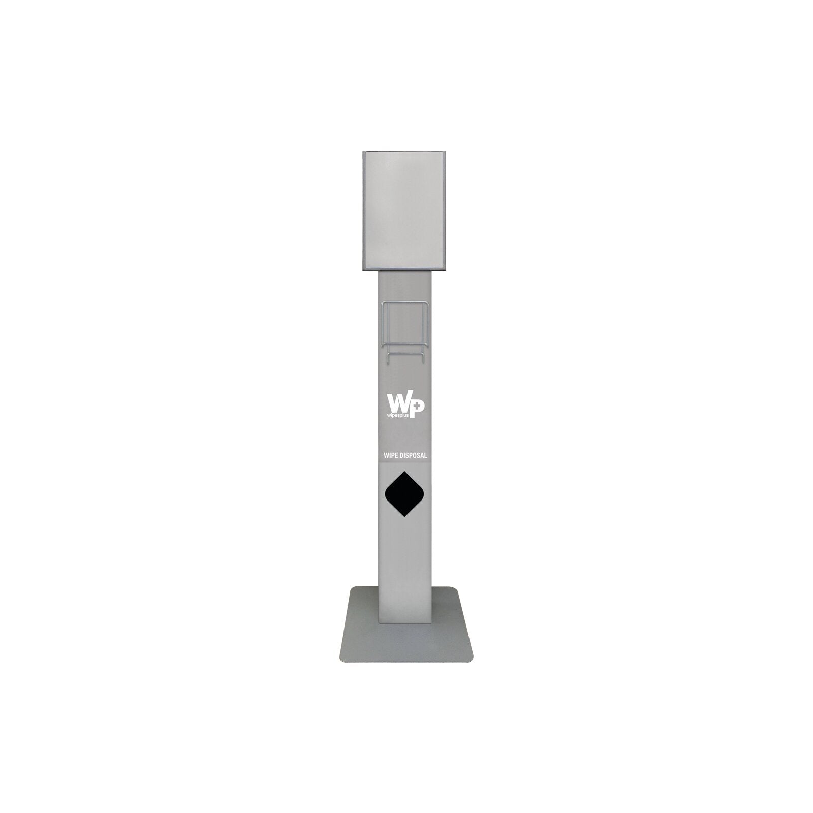WipesPlus 38002 14.6" Gray Cart Wipe Stand