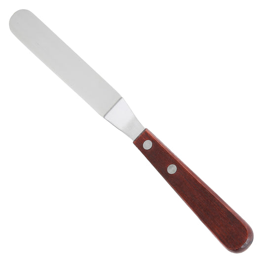 Winco TOS-4 Spatula w/Offset, Wooden Handle