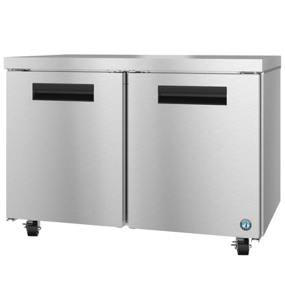 Hoshizaki UR48B Two Section Stainless Doors Undercounter Refrigerator