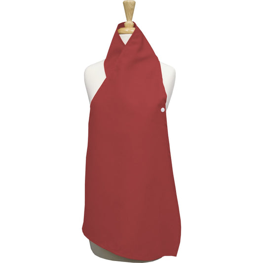 Snap Drape 54482534DS001 34" x 25" Red 50% Spun Polyester/50% Filament Dining Scarf