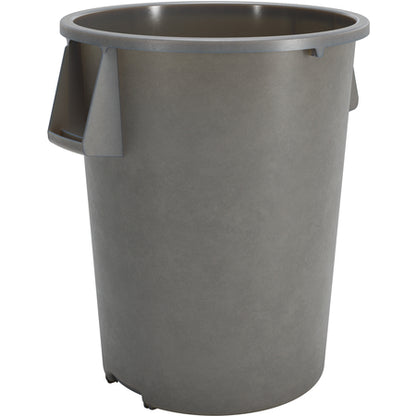 Sparta 84105523 55 Gallon Gray Round Polyethylene Bronco Waste Bin Trash Container