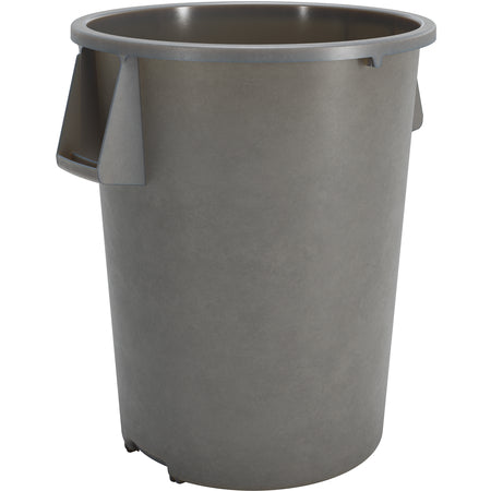 Sparta 84105523 55 Gallon Gray Round Polyethylene Bronco Waste Bin Trash Container