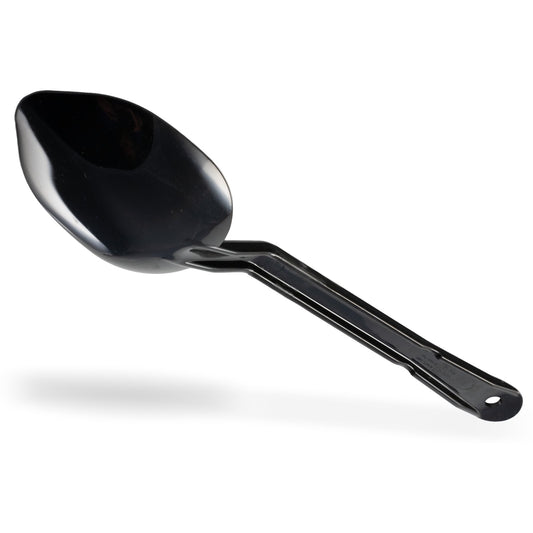 Carlisle 442503 13" Black High Heat Plastic Solid High Heat Serving Spoon