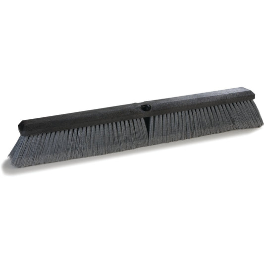 Carlisle 3620481823 18" Flo-Pac Push Broom Head with Gray Flagged Polypropylene Bristle