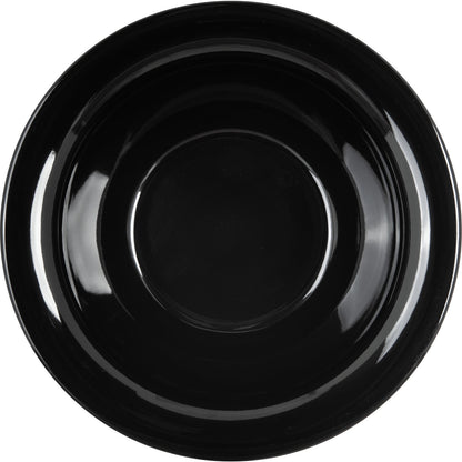 Carlisle 3303803 10 oz Black Sierrus Melamine Rimmed Nappie Bowl