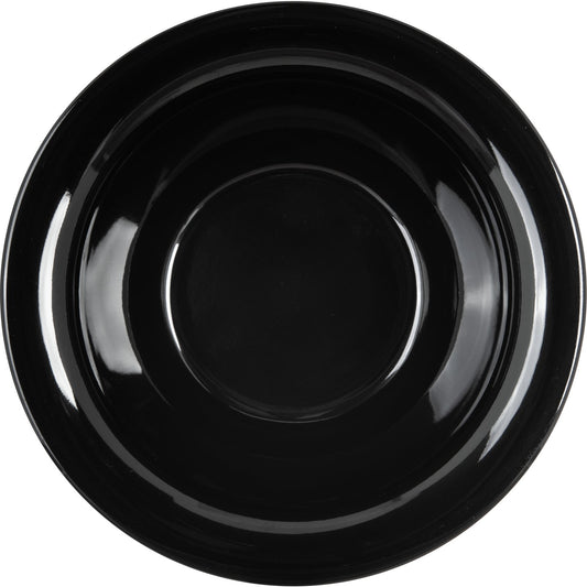 Carlisle 3303803 10 oz Black Sierrus Melamine Rimmed Nappie Bowl