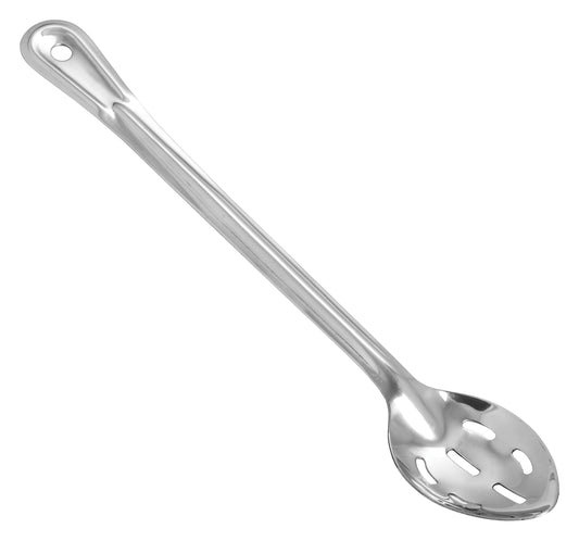 Winco BSST-15H 15" Stainless Steel Slotted Basting Spoon