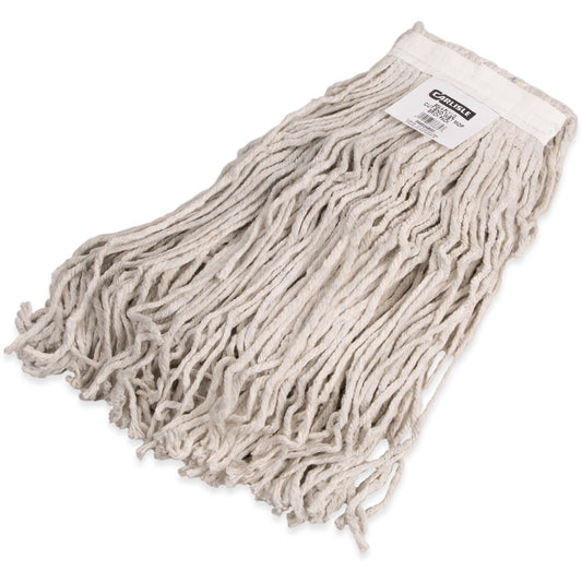 Carlisle 369824B00 #24 White Cotton Flo-Pac Large Cut-End Mop