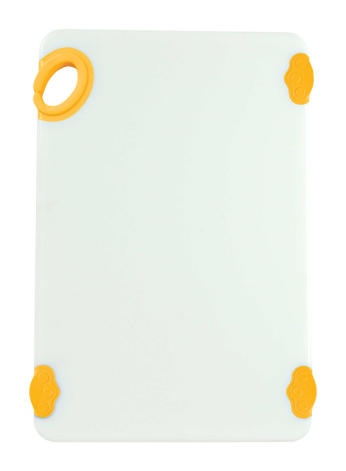 Winco CBN-1218YL 12"x18"x1/2" Yellow Cutting Board with Hook