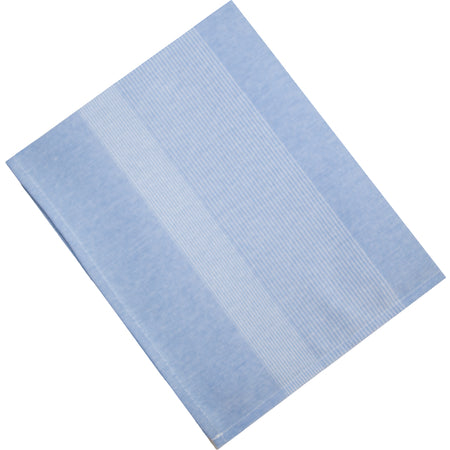 Snap Drape 54361822NH763 18" x 22" Blue 50% Spun Polyester/50% Filament Transition Striped Napkin