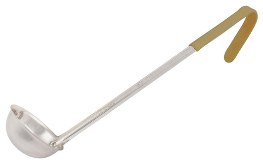 Winco LDCN-3 3 oz. Tan Stainless Steel Ladle
