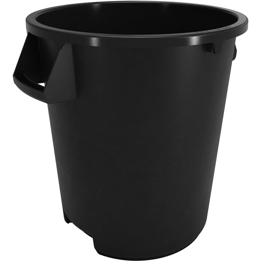 Sparta 84101003 10 Gallon Black Round Polyethylene Bronco Waste Bin Trash Container