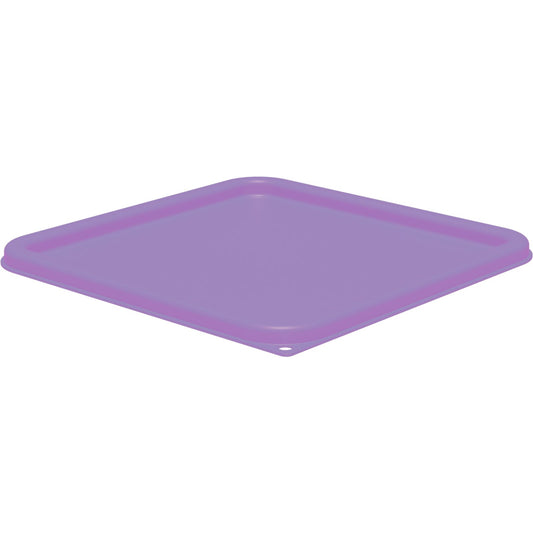 Carlisle 1197089 2 - 4 Qt Purple Square Proprietary Blend Food Storage Container Lid