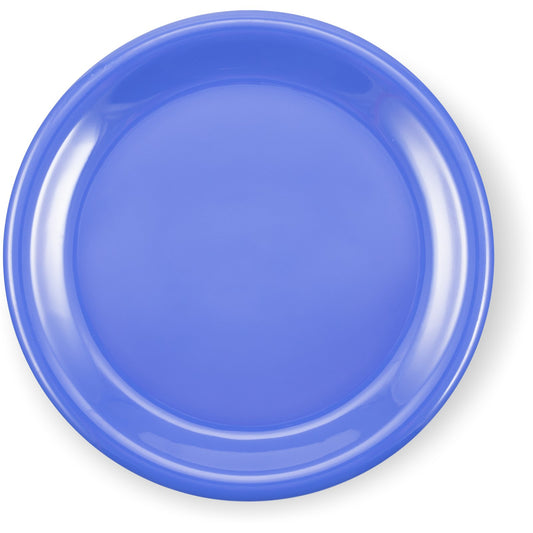 Carlisle 3300414 9" Ocean Blue Sierrus Melamine Narrow Rim Dinner Plate