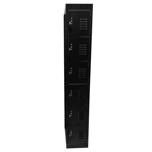 Omcan 43403 Black 6-Tier /1 Bank Lockerette