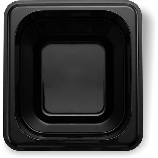 Carlisle 3068503 1/6 Size Black Polycarbonate StorPlus Food Pan, 6" Deep