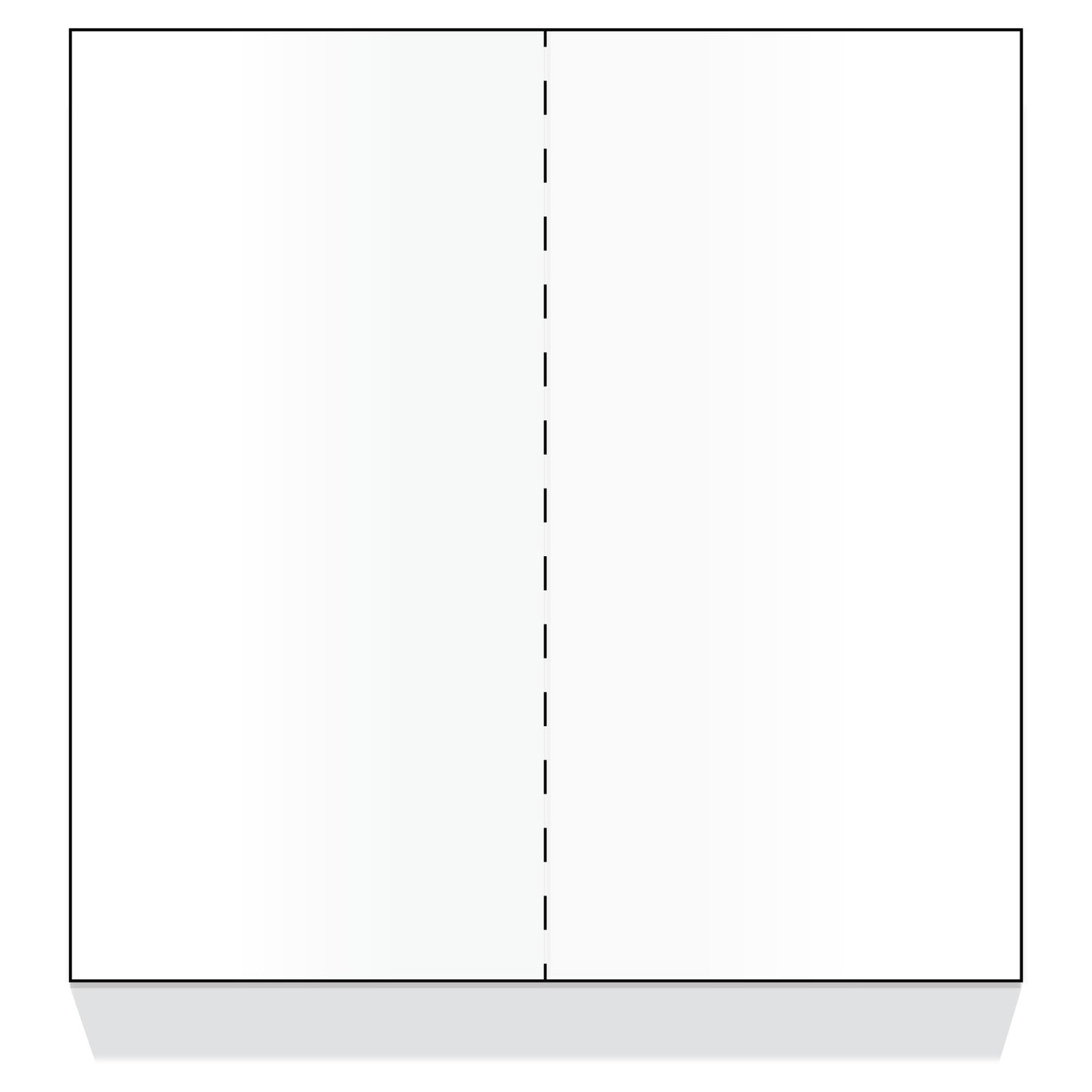 Dinex DX6ST0010000 8-1/2"x11" White Blank Laser-Compatible Sheets, Unprinted Both Sides