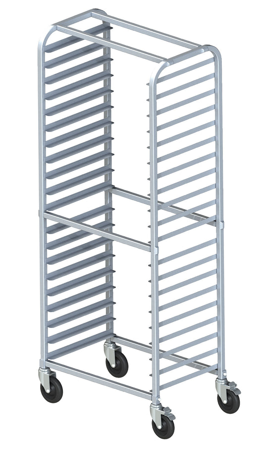 Winco AWRS-20BK 20-Tier Aluminum Side Load Sheet Pan Rack, Welded