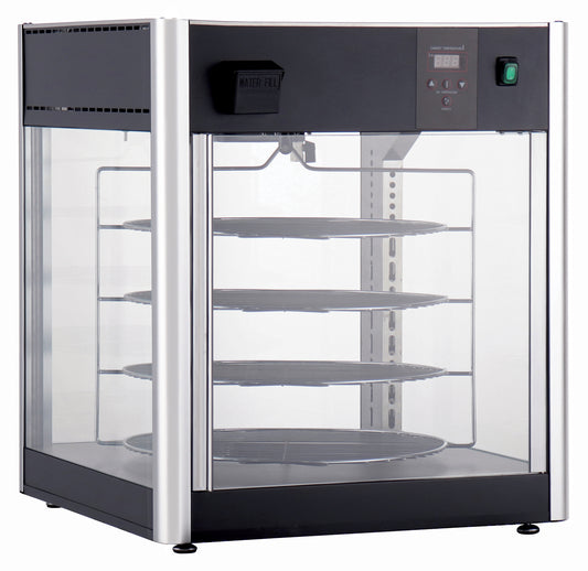 Winco EDM-1K 18" Rack Matte Black Electric Display Merchandiser