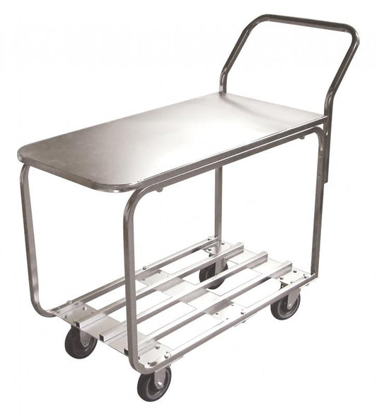 Omcan 31277 All Stainless Steel Stock Cart with Solid Top
