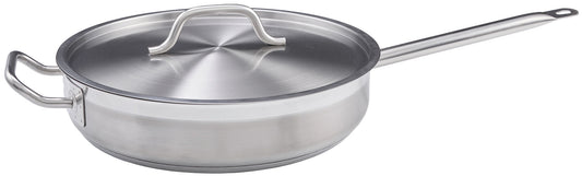 Winco SSET-5 5 Qt. Saute Pan w/Cover