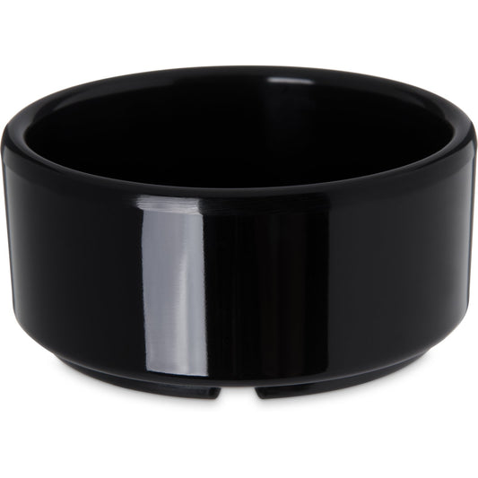 Carlisle 41403 4 oz Black Straight-Sided Melamine Ramekin
