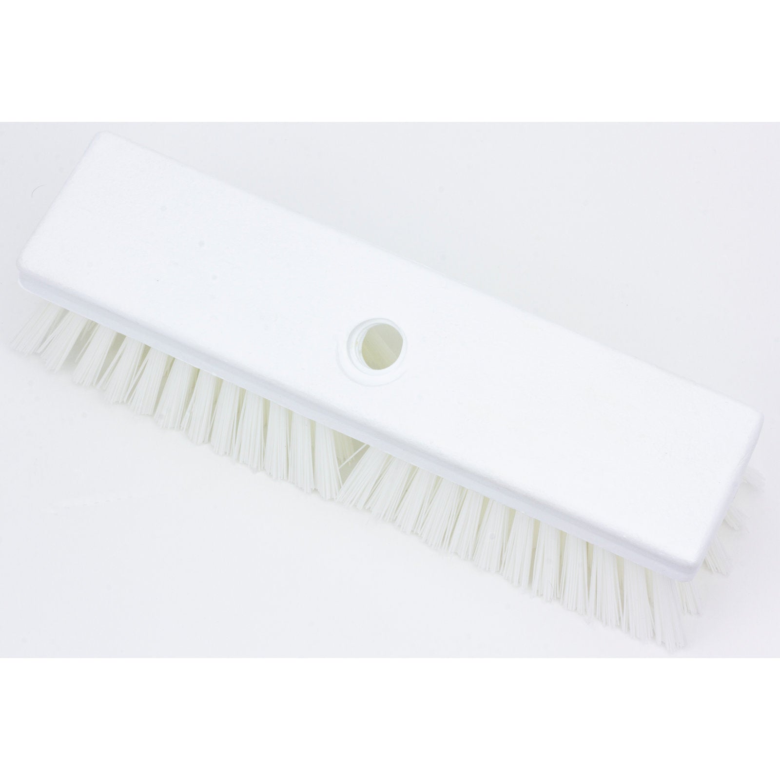 Carlisle 41722EC02 10" White Sparta Color Coded Deck Scrub Brush