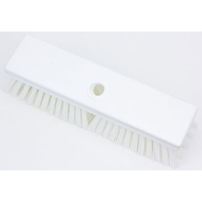 Carlisle 41722EC02 10" White Sparta Color Coded Deck Scrub Brush