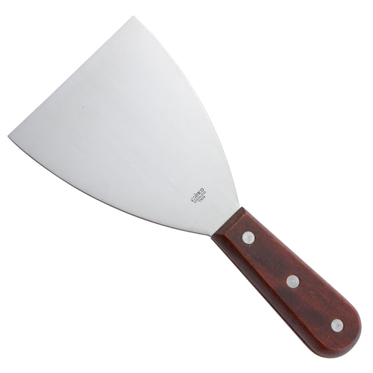 Winco TN54 Mirror-Finish Scraper, Wooden Handle