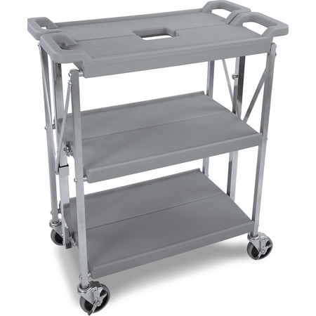 Carlisle SBC152123 15" x 21" Gray Polyethylene Fold 'N Go Cart