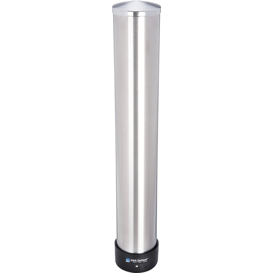 San Jamar C3200P Small Stainless Steel Pull-Type Cup Dispenser