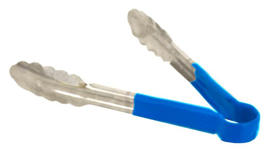 Omcan 80538 9-inch Blue Plastic Handle Heavy-Duty Utility Tong
