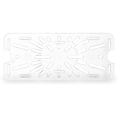 Carlisle 3067007 1/3 Size Clear Polycarbonate StorPlus Food Pan Drain Grate