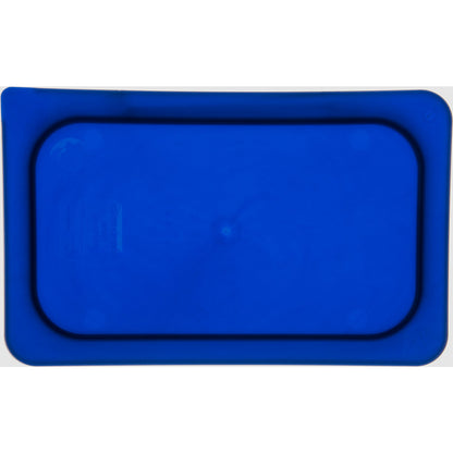 Carlisle 3058160 1/4 Size Dark Blue Polyethylene Smart Lids Food Pan Lid