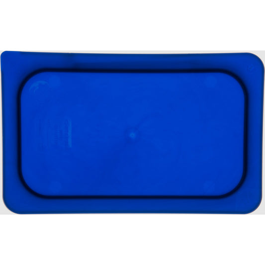 Carlisle 3058160 1/4 Size Dark Blue Polyethylene Smart Lids Food Pan Lid
