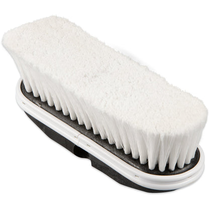 Carlisle 36120902 9" White Vehicle Wash Brush With Polystyrene Bristles