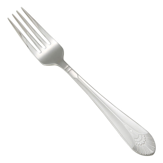 Winco 0031-05 Peacock Dinner Fork, 18/8 Extra Heavyweight