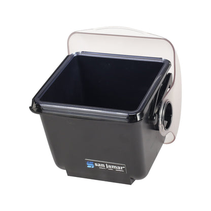 San Jamar BD2001 2 Qt Black Mini Dome Condiment Center