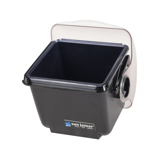San Jamar BD2001 2 Qt Black Mini Dome Condiment Center