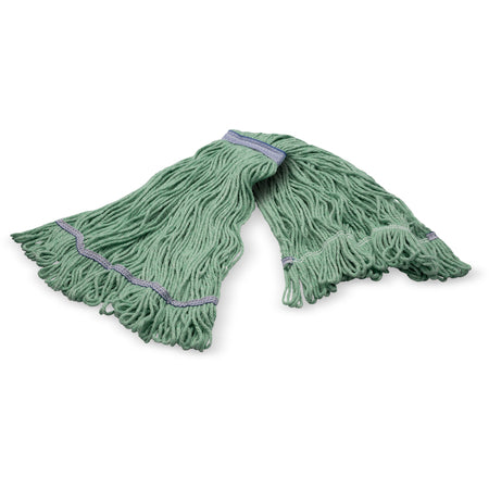 Carlisle 369423B09 Large Green Acrylic Fiber 4 Ply Looped-End Mop w/ Red Band