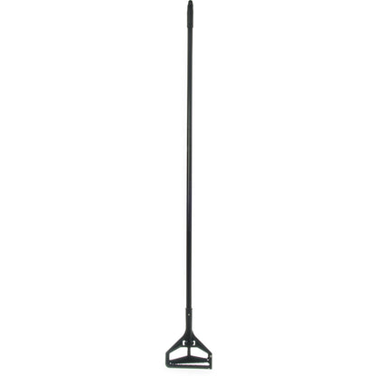 Carlisle 3696800 60" Long/1" D Black Flo-Pac Vinyl Coated Metal Handle w/ Plastic Head