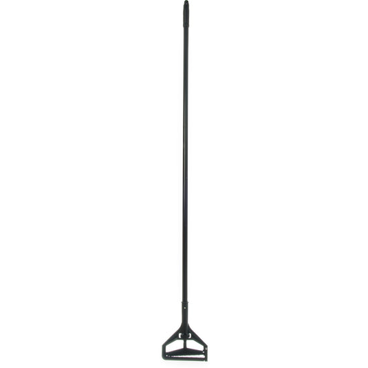 Carlisle 3696800 60" Long/1" D Black Flo-Pac Vinyl Coated Metal Handle w/ Plastic Head