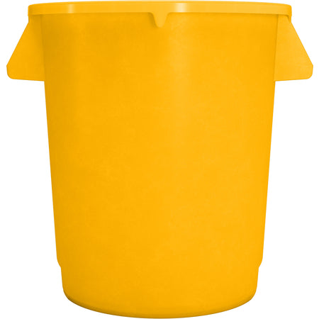 Sparta 84101004 10 Gallon Yellow Round Polyethylene Bronco Waste Bin Trash Container