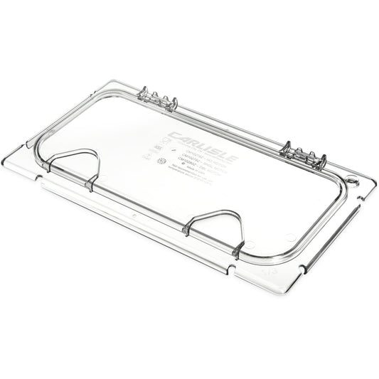 Carlisle CM10279Z07 1/3 Size Clear Coldmaster EZ Access Lid with Notch