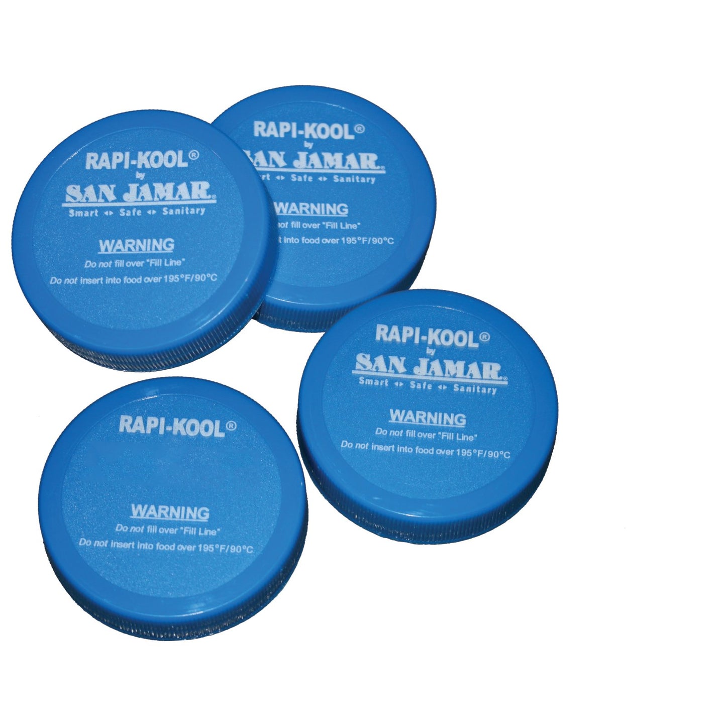 San Jamar RCUCAPPAK Blue Replacement Cap for Rapi-Kool