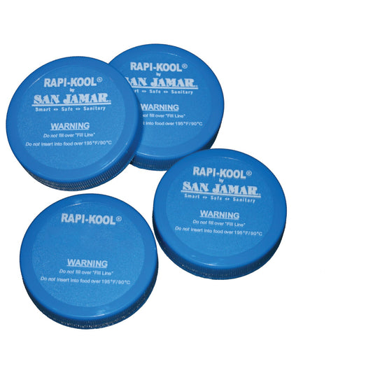 San Jamar RCUCAPPAK Blue Replacement Cap for Rapi-Kool