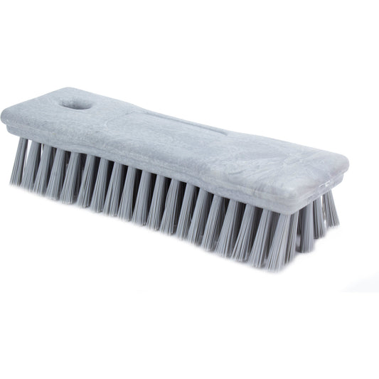 Carlisle 42024EC23 8" Gray Comfort Grip Hand Scrub Brush