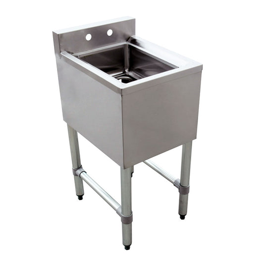 Omcan 44600 Under Bar Sink with 1 Compartment and No Drain Board