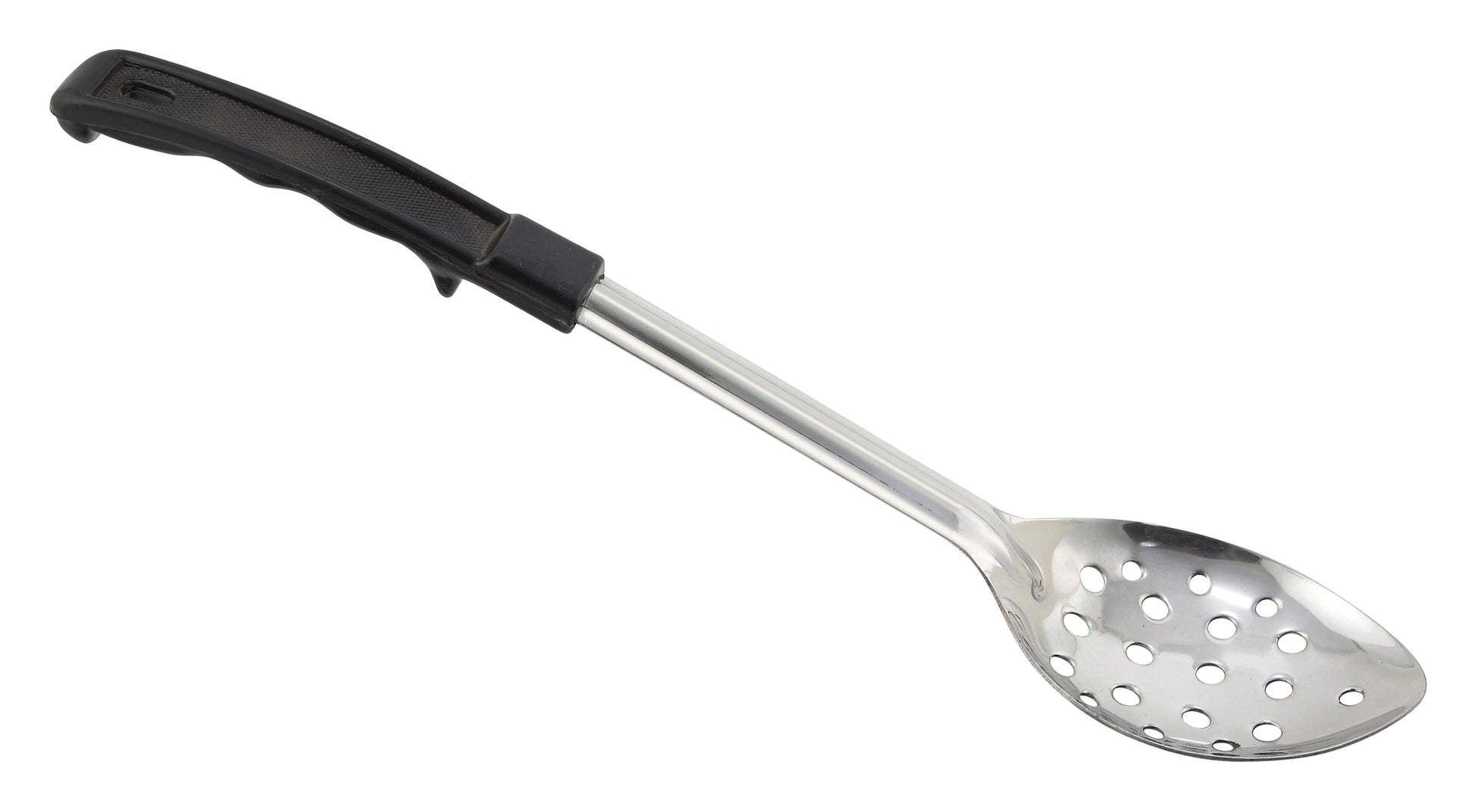 Winco BHPN-13 13" Stainless Steel Perforated Basting Spoon with Plastic Handle