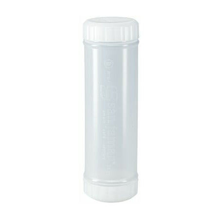 San Jamar 857324S 24 oz Natural EZ-KLEEN Sauce Bottle - Green Valve - Low Viscosity - 6 pack